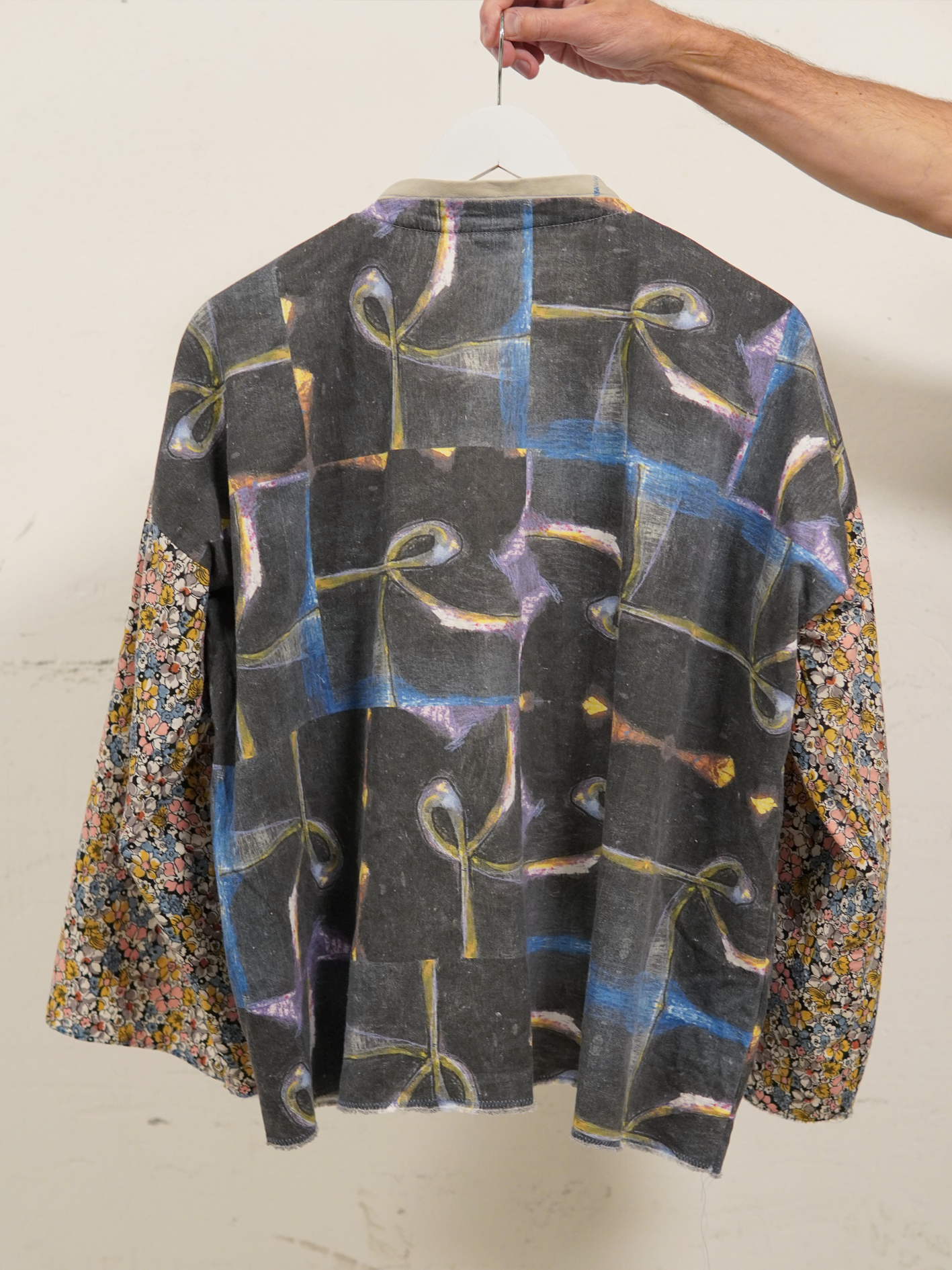 Kimono 3 - Art Deco Asymmetri + 70-tals tyg