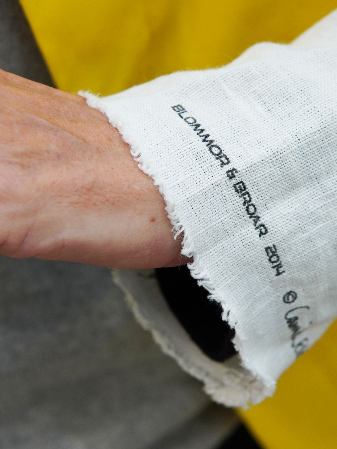 Add new design - Skjortjacka: Blommor & Broar + Yellow deadstock