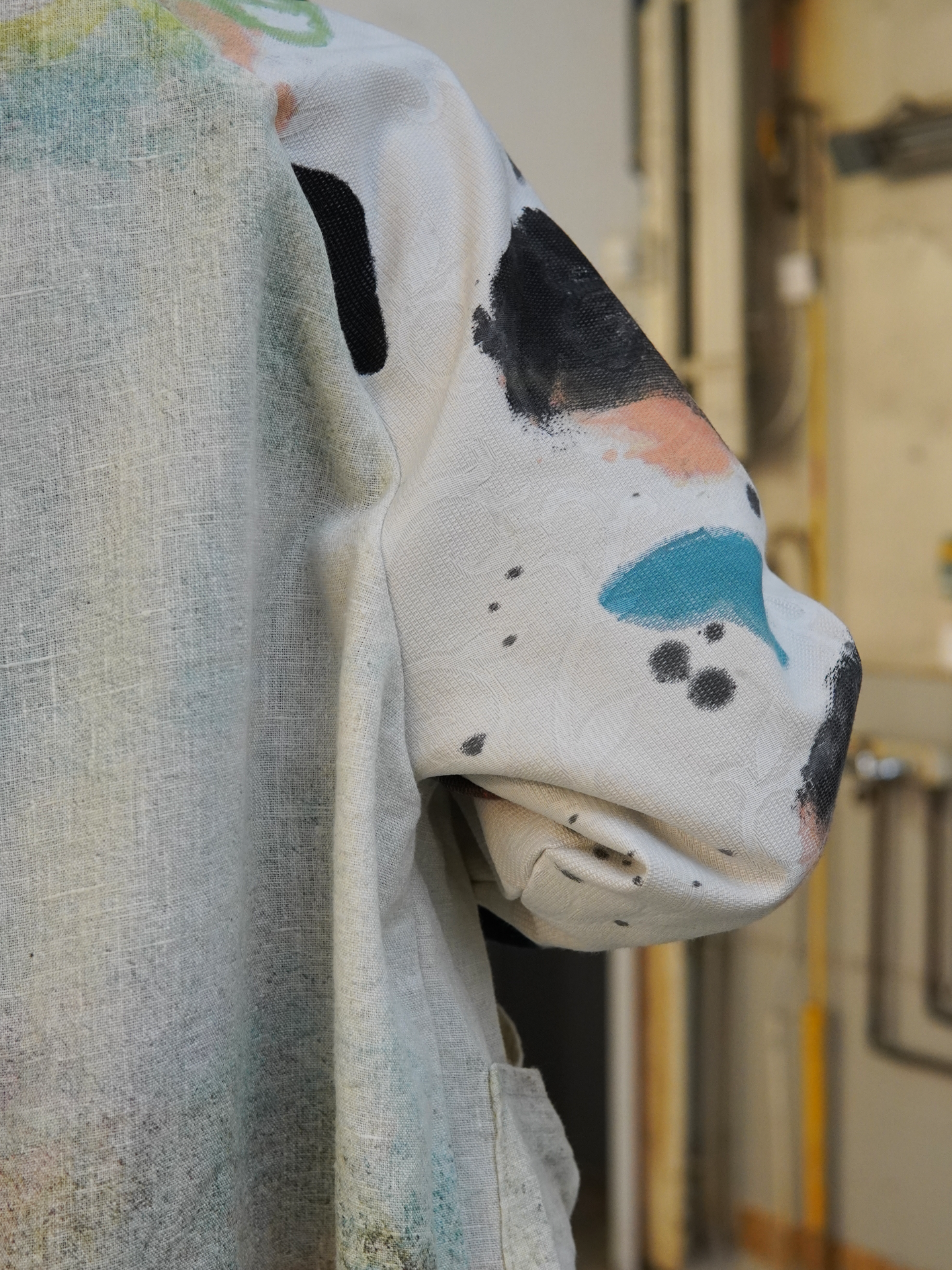 Add new design - Skjortjacka: originalmålad textil + Painted Horizon