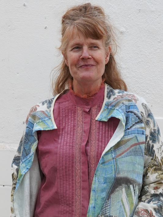 Add new design - Skjortrock: Toalettfabriken Blue + vintagetyg 50-tal