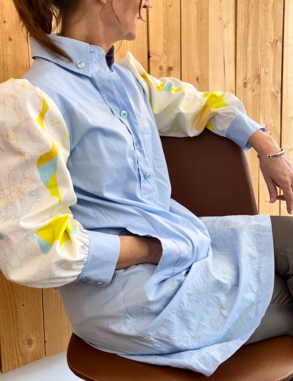 Add new design - LångskjortaLångsk + skiftad ärm stl S