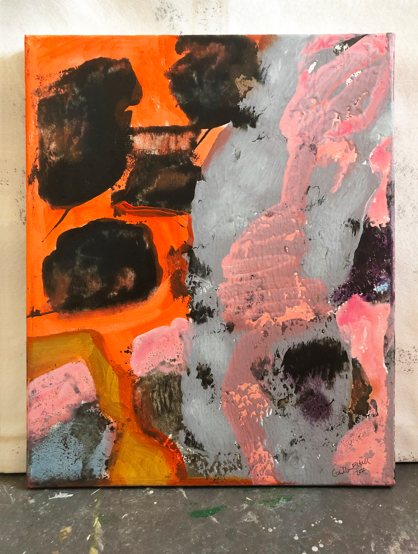 Orange Landscape 1 - 50x60 cm