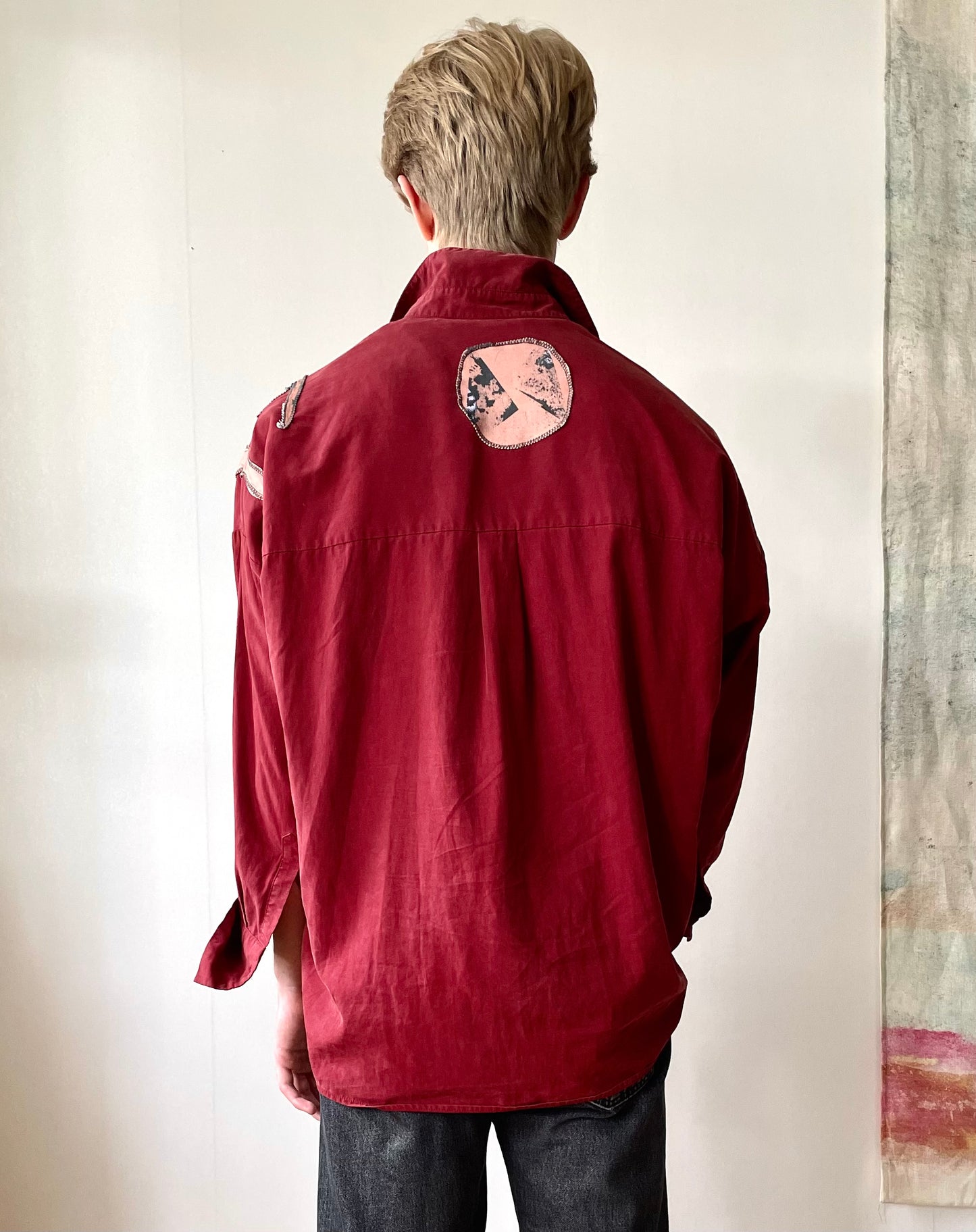 Add new design - Blus + applikationer stl M