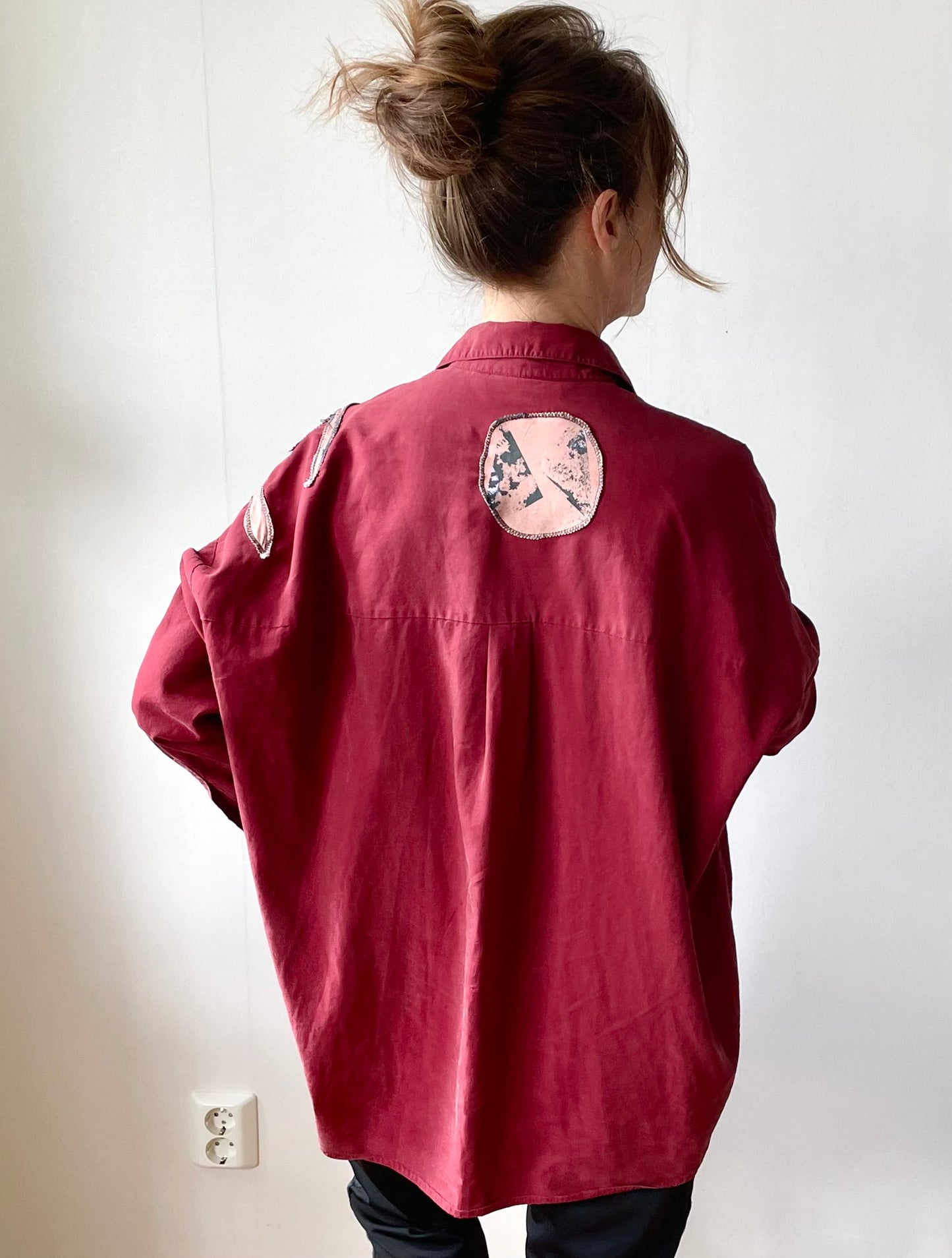 Add new design - Blus + applikationer stl M