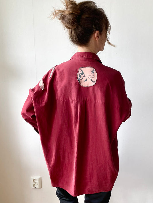 Add new design - Blus + applikationer stl M