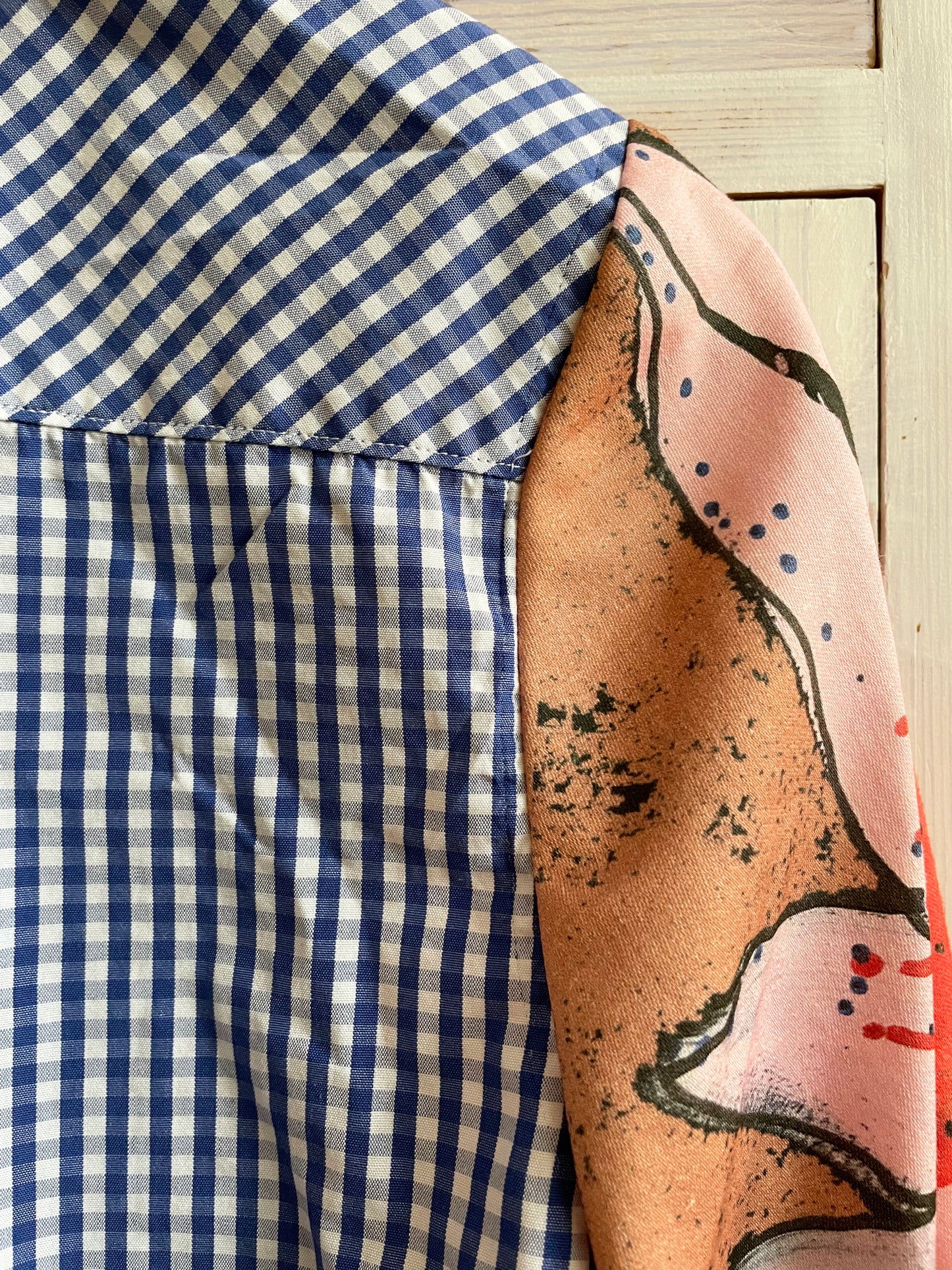 Add new design - Skjorta + skiftad ärm stl S