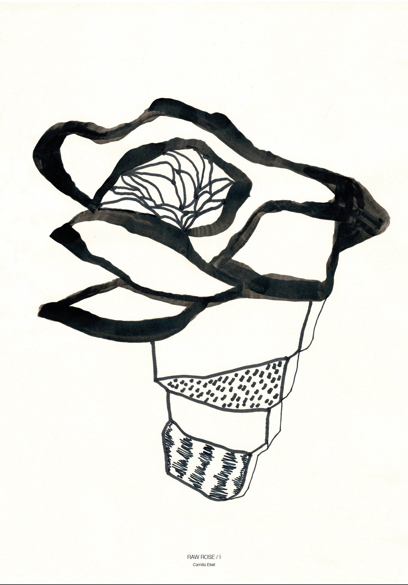 Artprint Raw Rose I - On demand